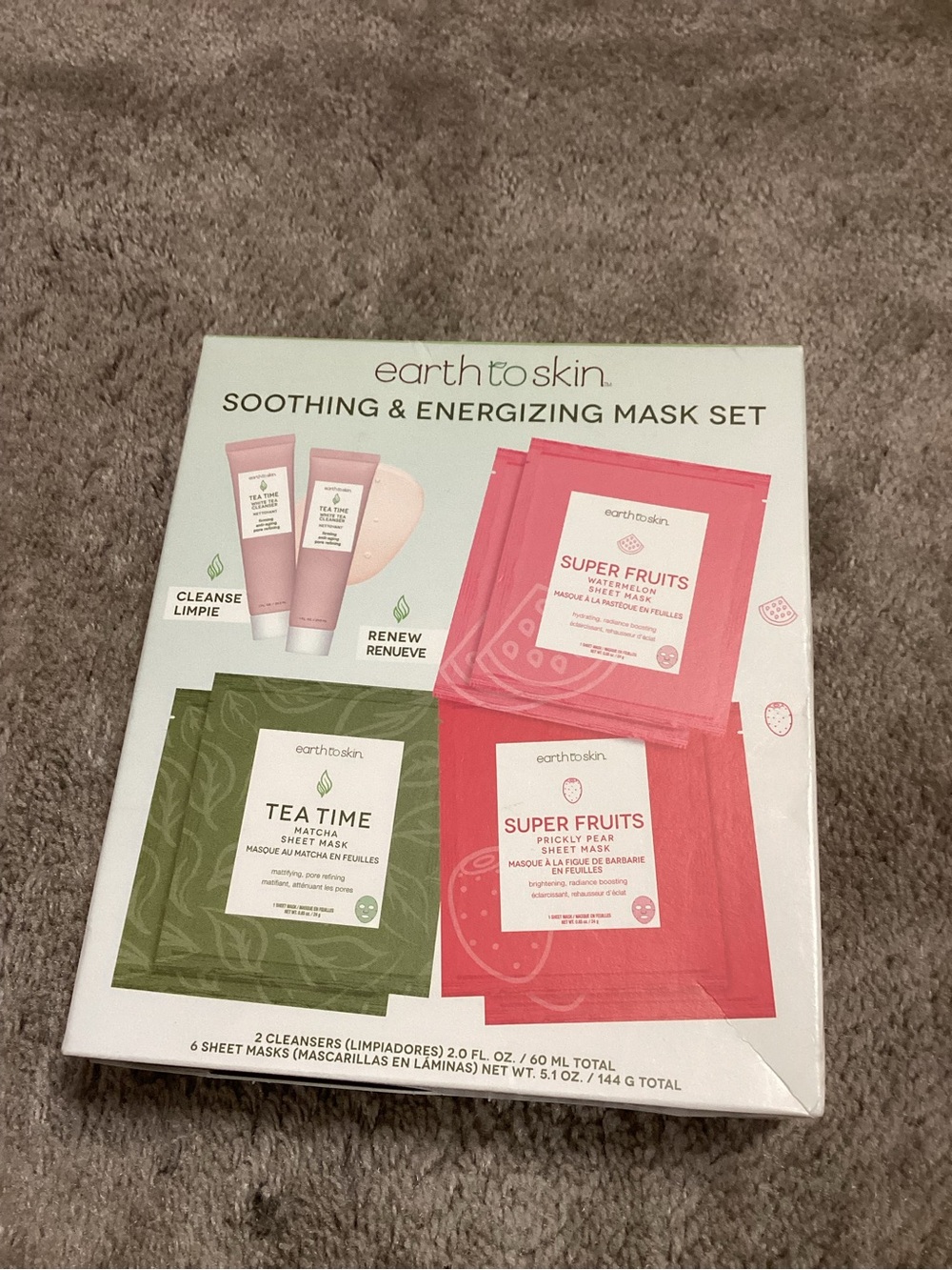 Soothing & Energizing Mask Set — Pink & Green